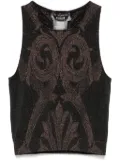 Wolford metallic jacquard crop top - Black