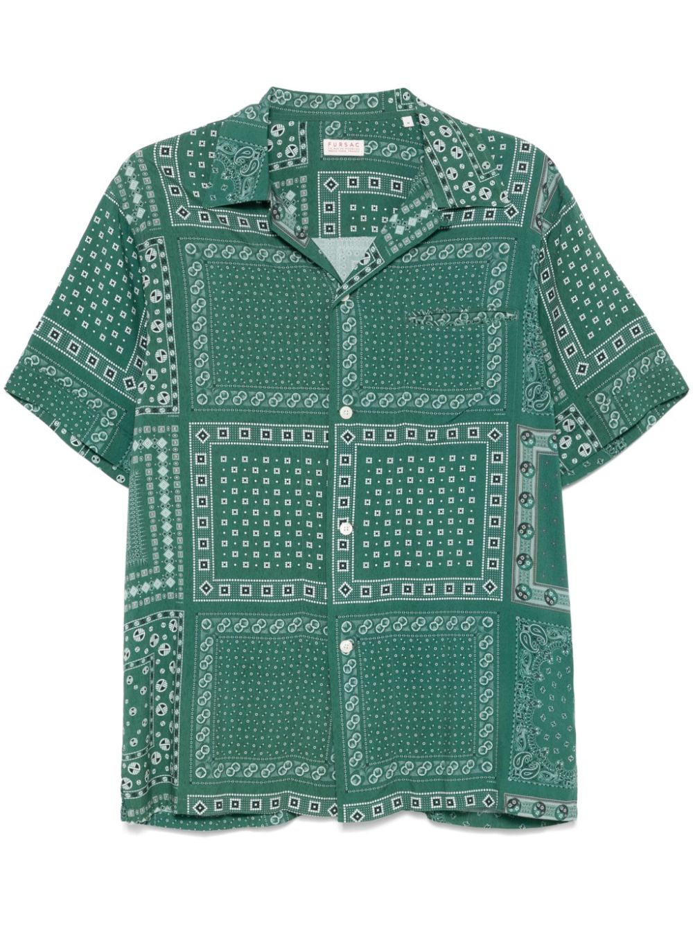 FURSAC bandana-print shirt - Green