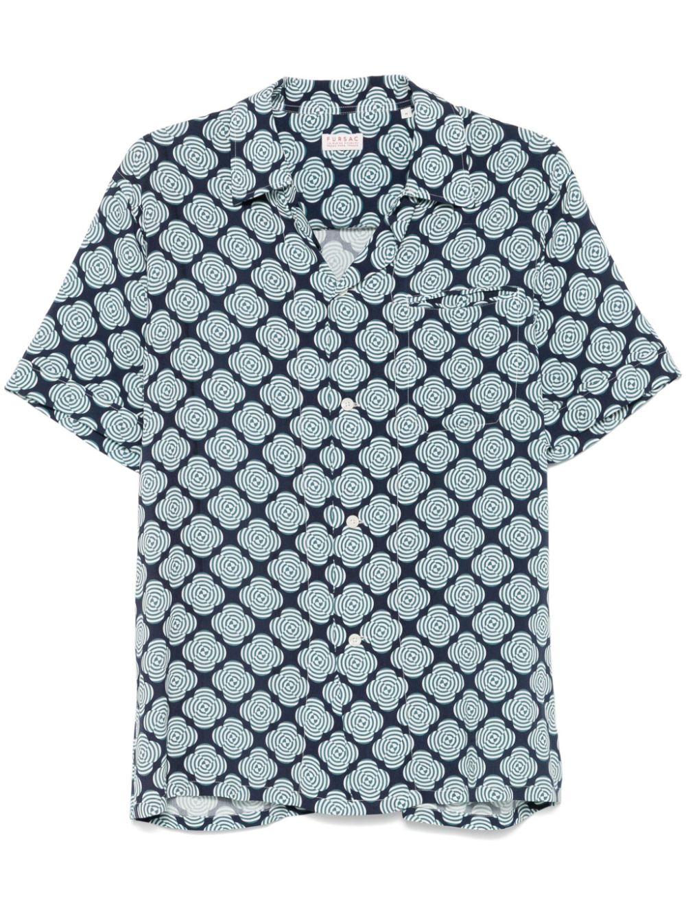 FURSAC abstract pattern shirt - Blue