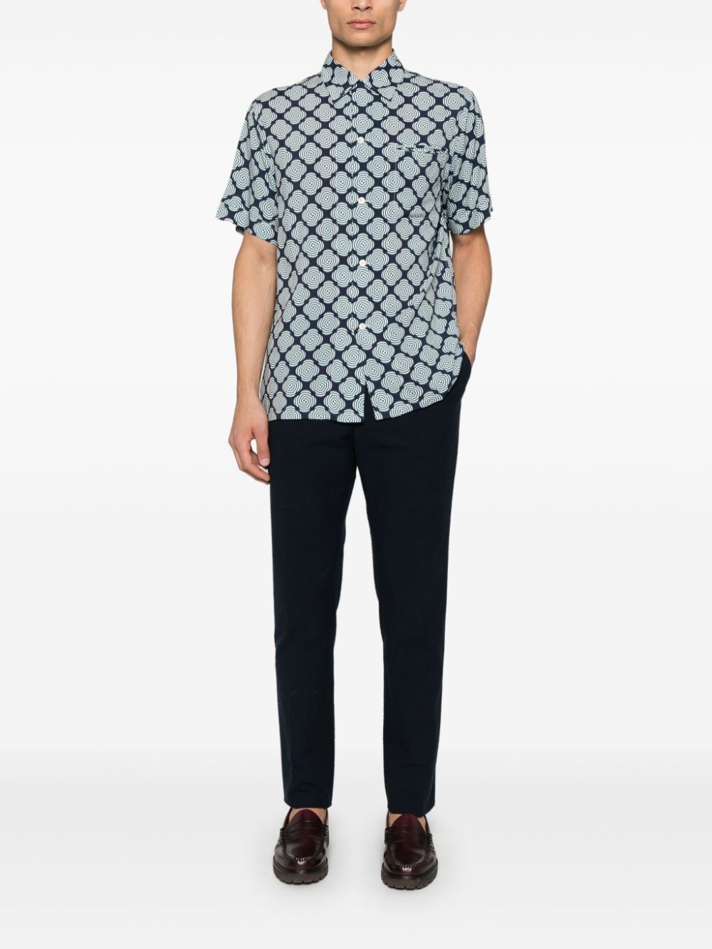 FURSAC abstract pattern shirt - Blue