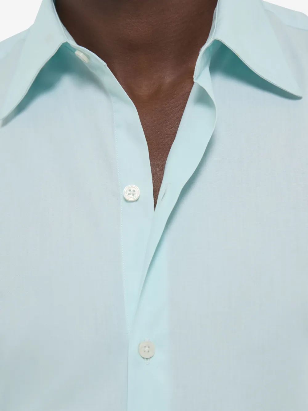 FURSAC long-sleeve cotton shirt Blauw