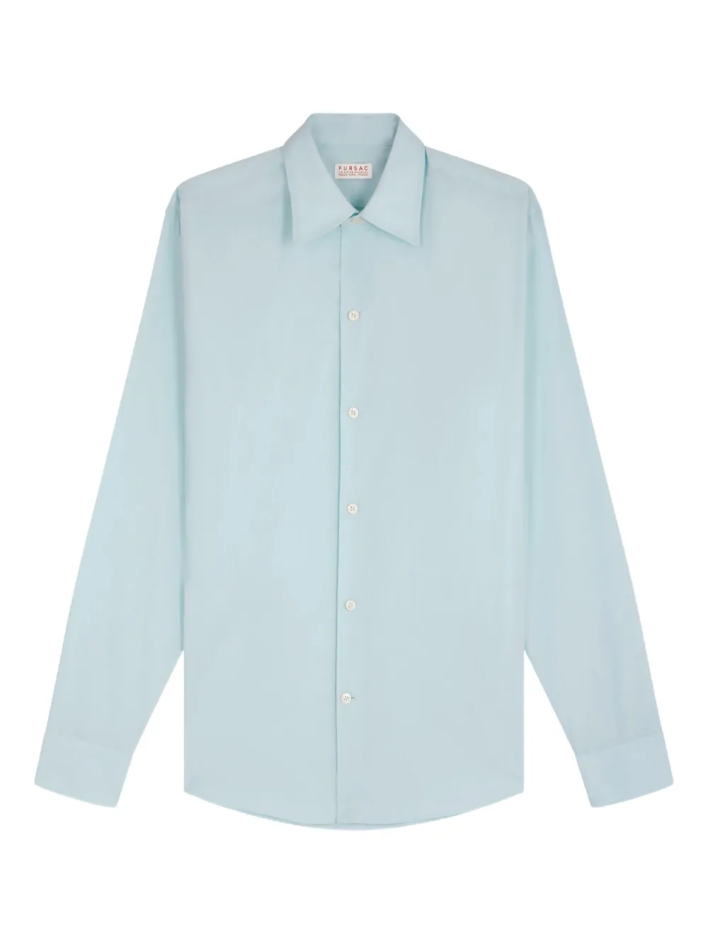 FURSAC long-sleeve cotton shirt Blauw