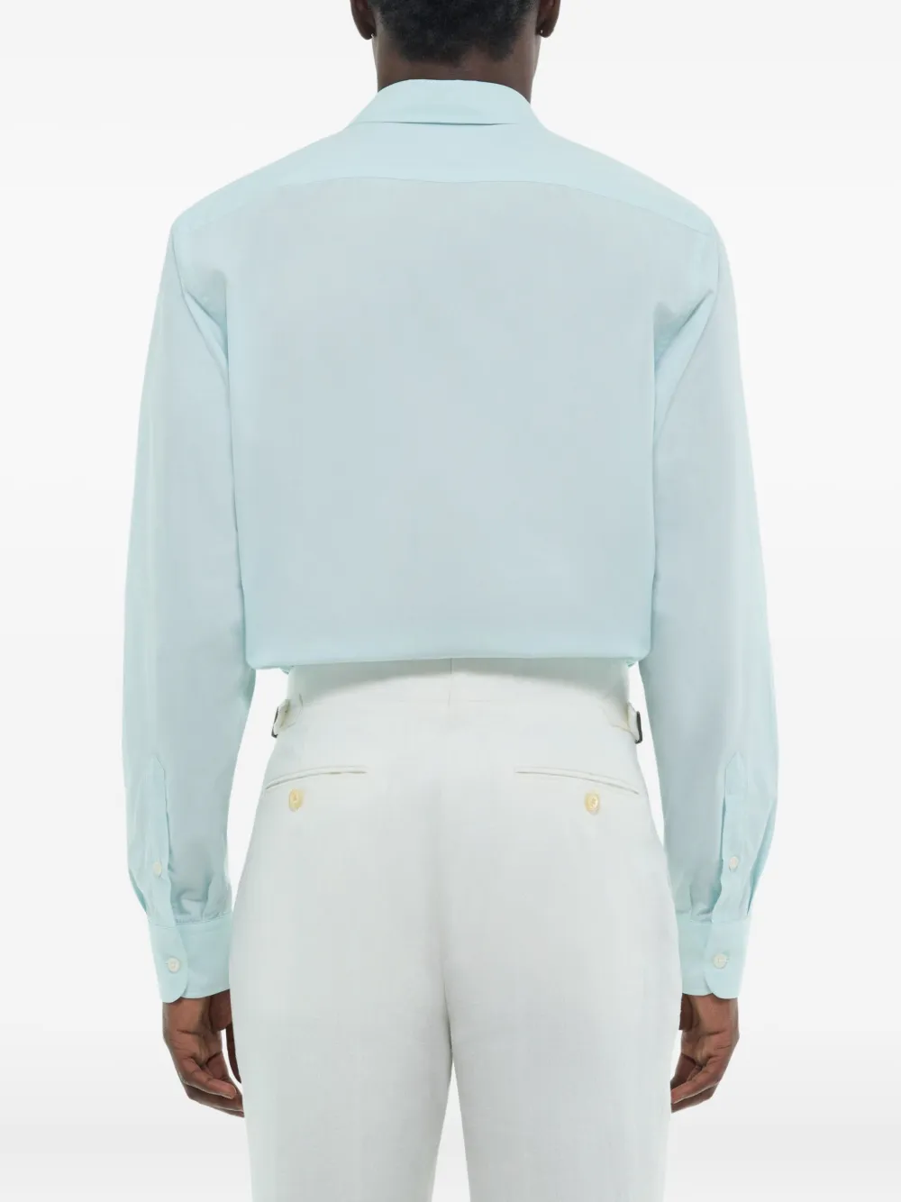 FURSAC long-sleeve cotton shirt Blauw