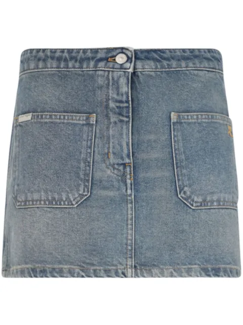 Courrèges logo-embroidered mini skirt 