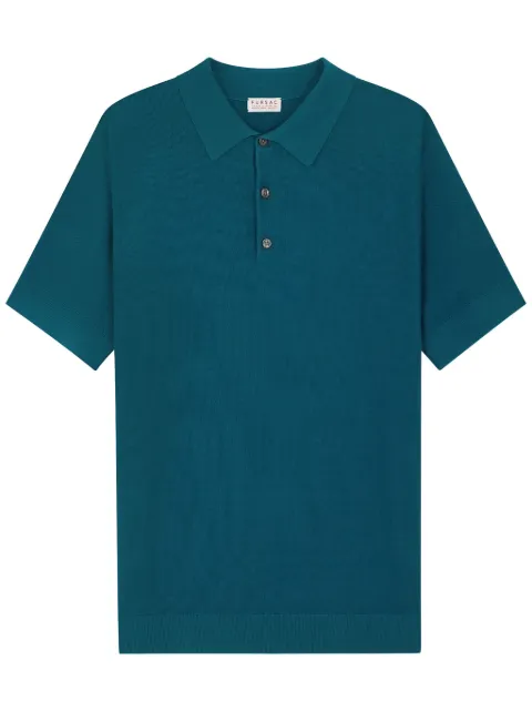 FURSAC moss stitch polo shirt