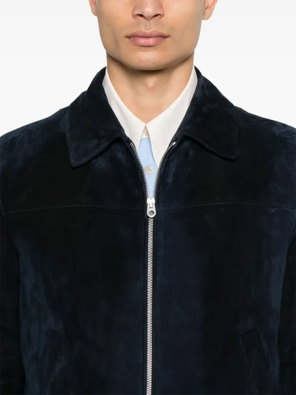FURSAC Suede Jacket Blue FARFETCH PH
