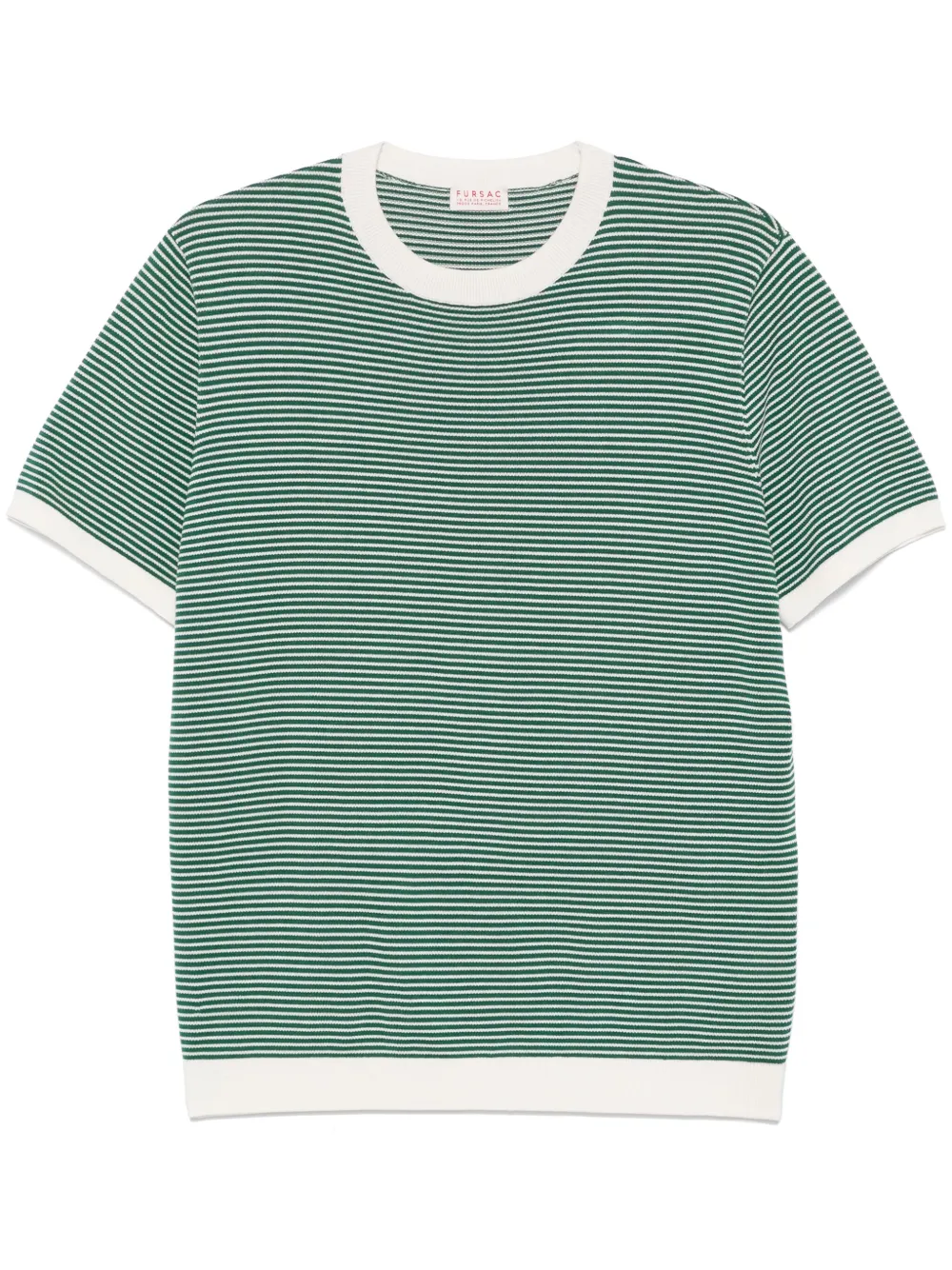 ribbed-knit T-shirt