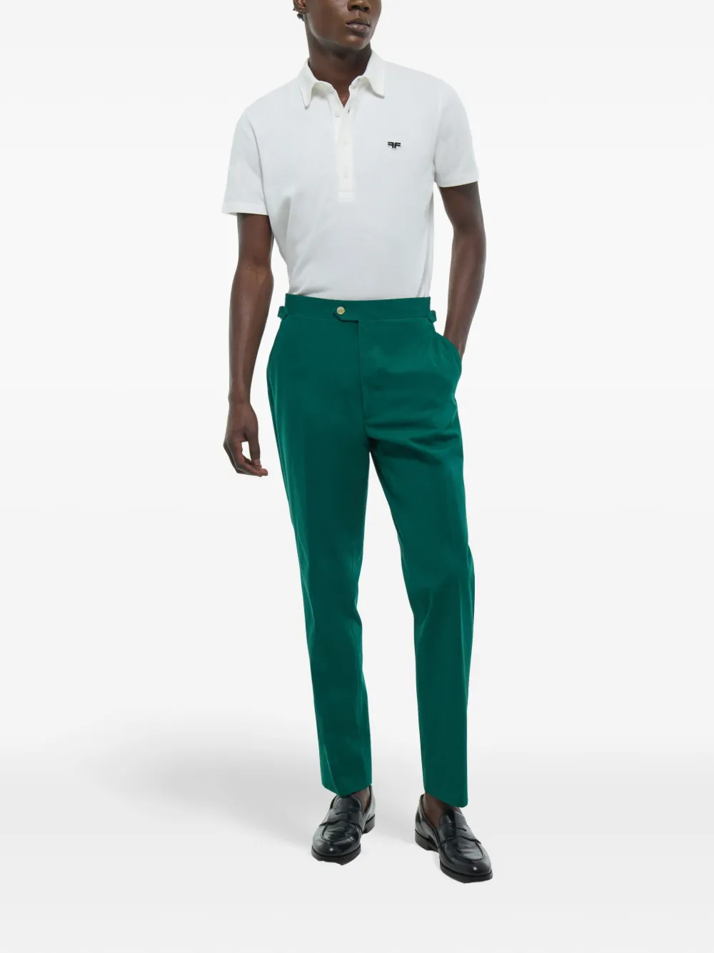 FURSAC Broek met gabarine weving Groen