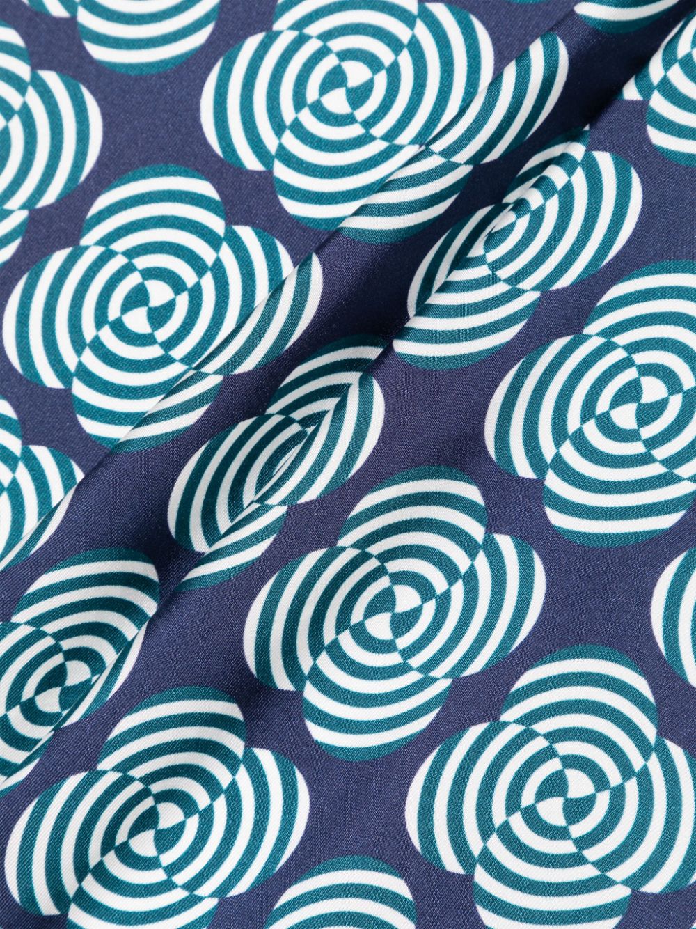 FURSAC abstract-pattern print pocket square - Blue