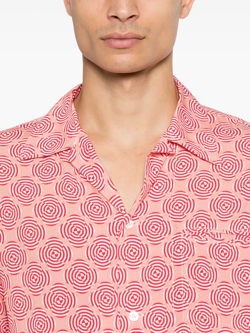 FURSAC Overhemd met abstracte print Roze