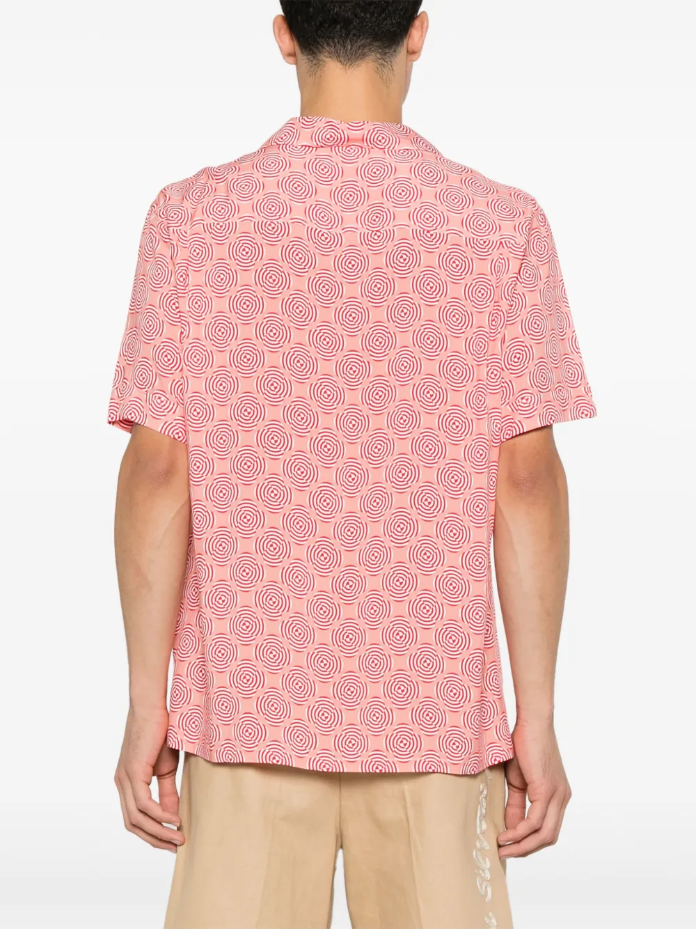 FURSAC Overhemd met abstracte print Roze