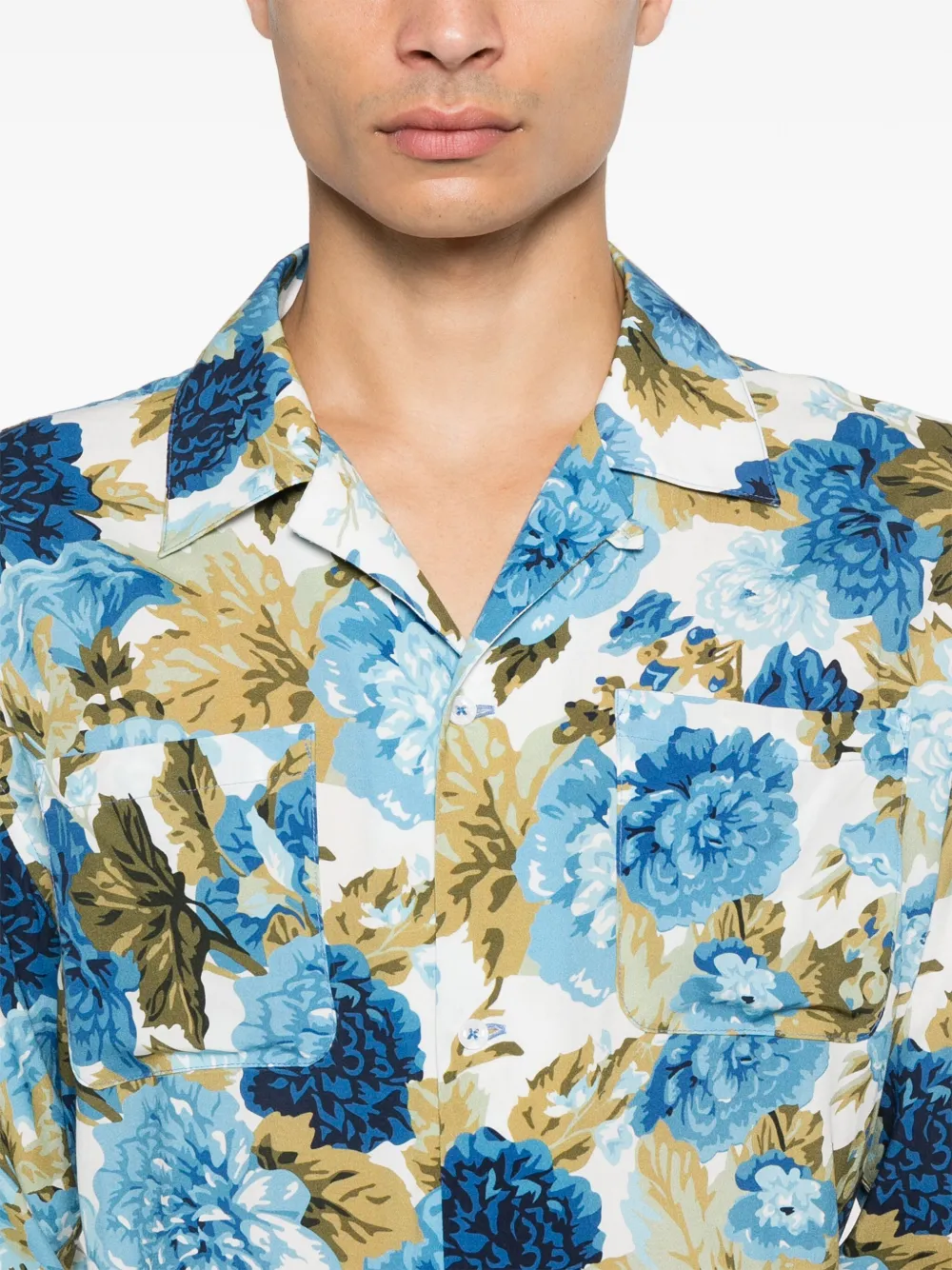floral-print shirt