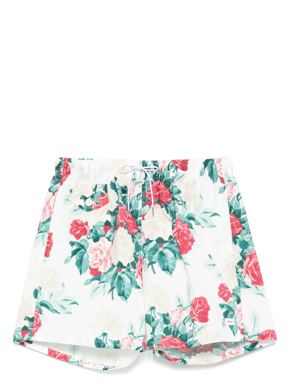 floral-print swim shorts