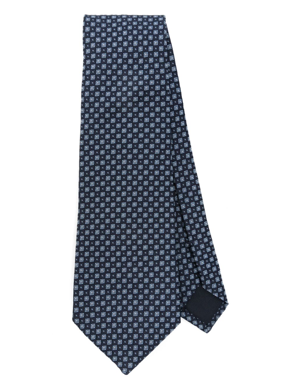 FURSAC geometric-patterned tie - Blue