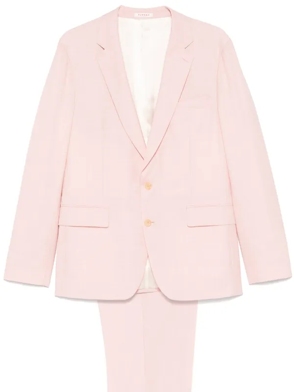 FURSAC Patterned-jacquard Suit in Pink
