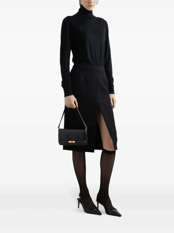 都内で Dolce & Gabbana レザーショルダーバッグ | ブラック | FARFETCH JP バッグ