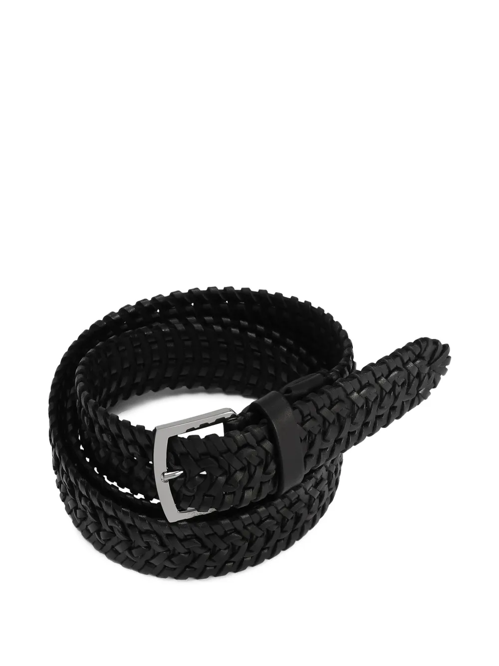 Dolce & Gabbana woven leather belt - Zwart