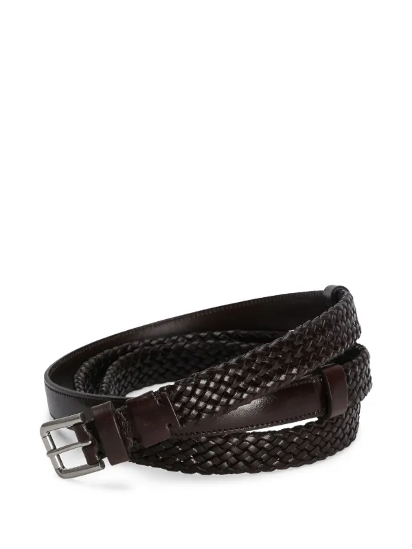 Dolce Gabbana Interwoven Belt Brown FARFETCH IN