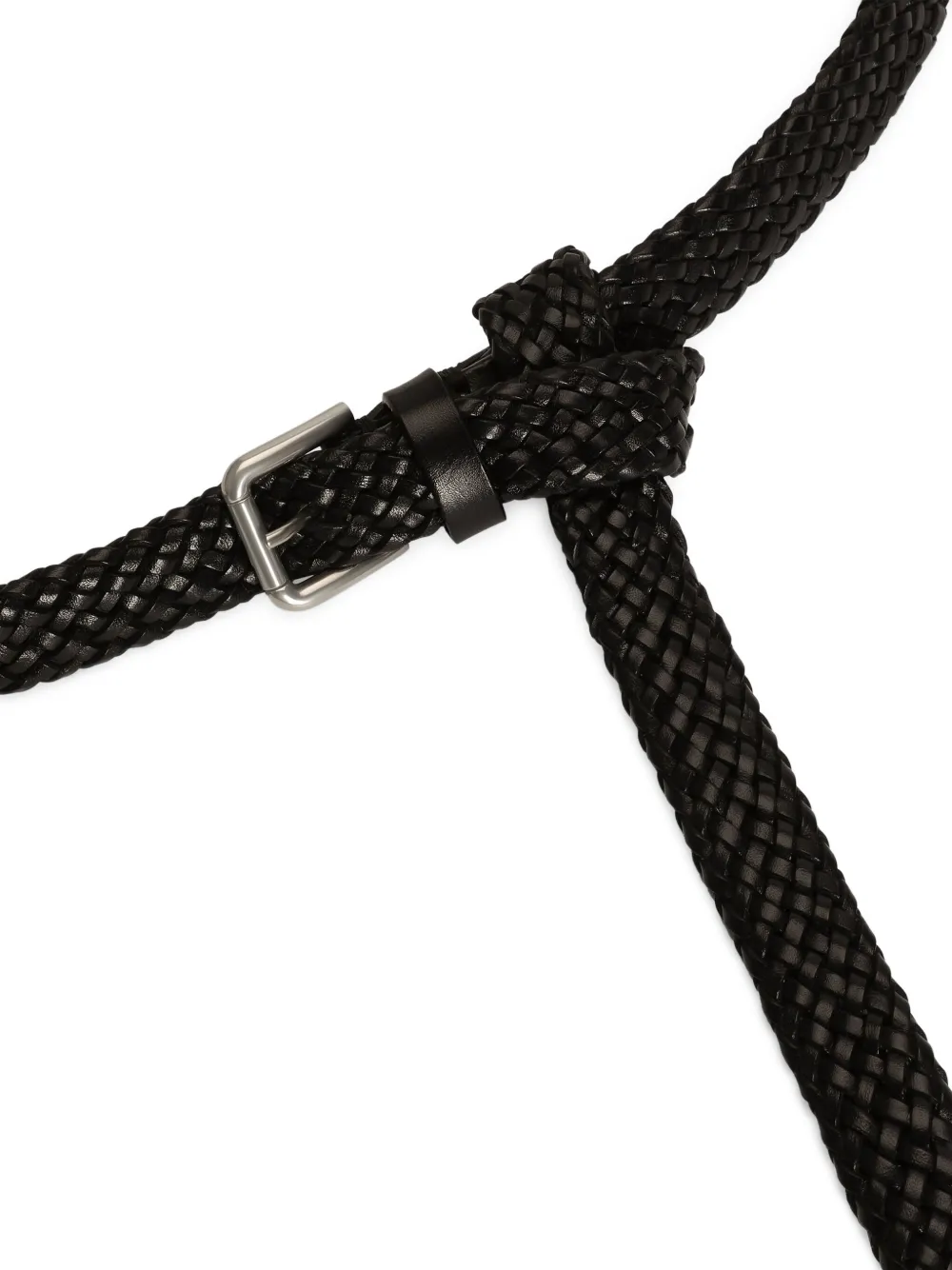 Dolce & Gabbana braided belt - Zwart