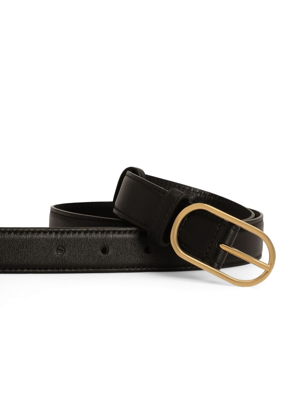 Dolce & Gabbana Leren riem - Zwart