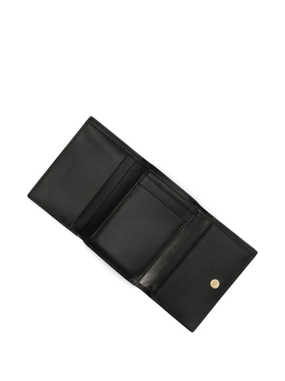 Dolce & Gabbana Dauphine portemonnee met roosprint Zwart