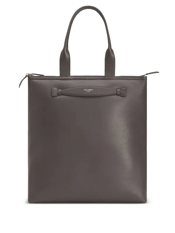 グレー レザートートバッグ Dolce & Gabbana レザー トートバッグ | グレー | FARFETCH JP