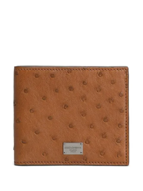 Dolce & Gabbana logo-plaque bi-fold wallet