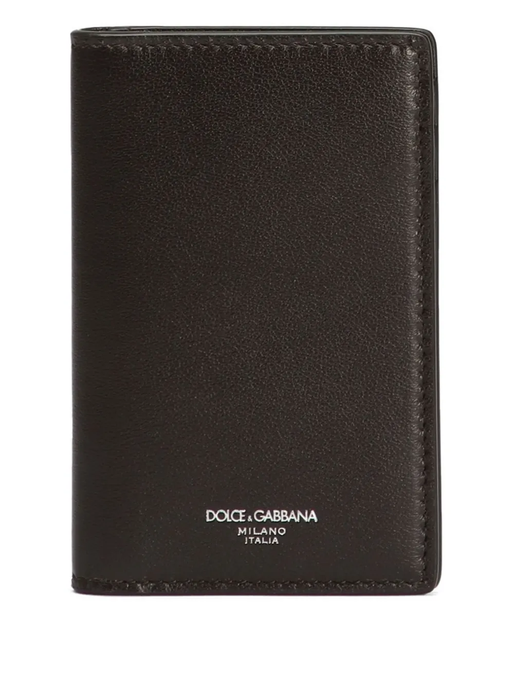 Dolce & Gabbana logo-stamp bi-fold wallet | Brown | Image 1