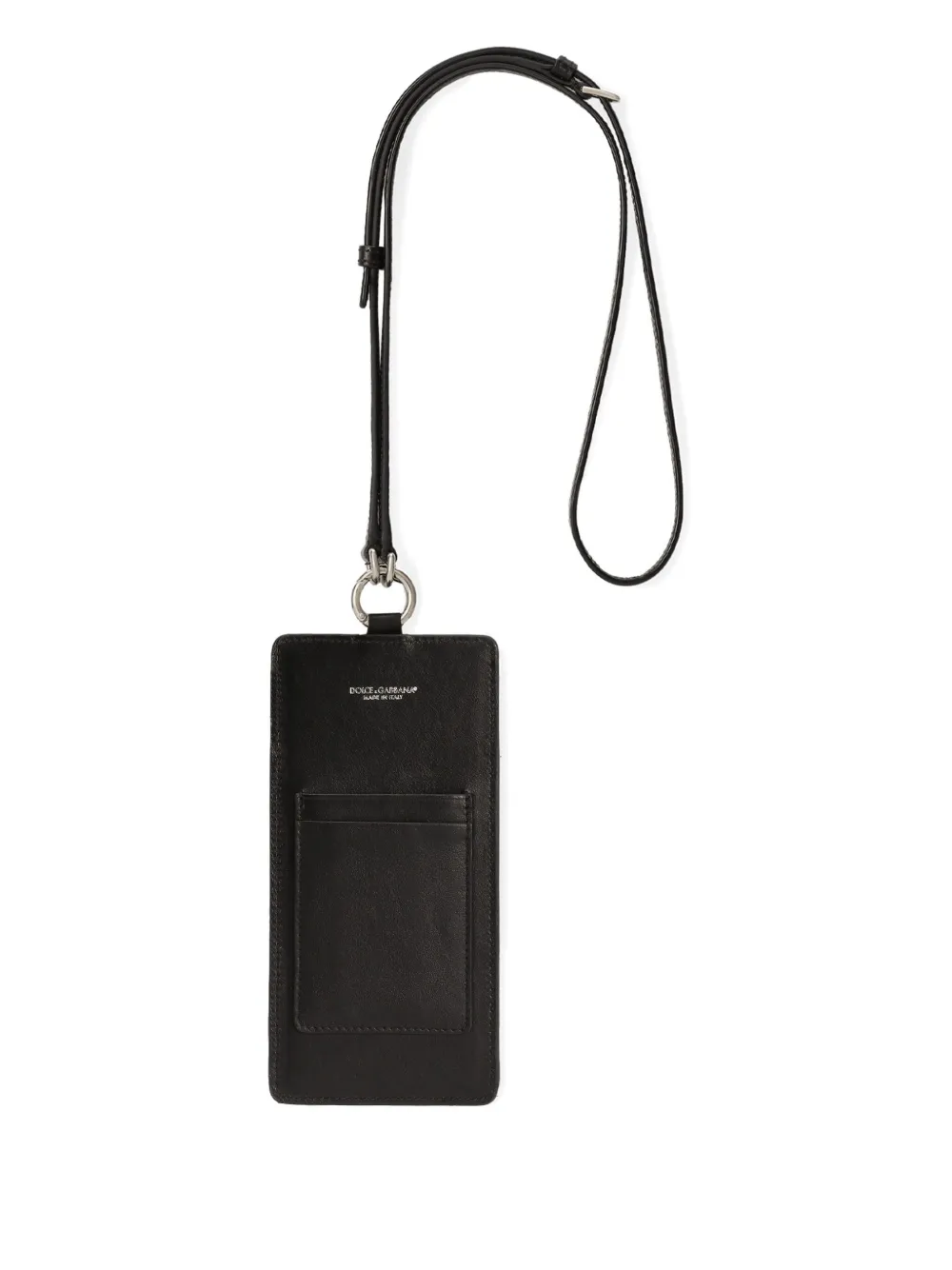 Dolce & Gabbana leather phone holder - Zwart