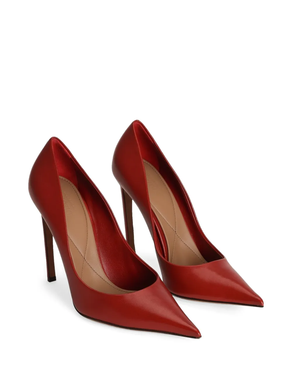 Dolce & Gabbana 100mm leather pumps - Rood