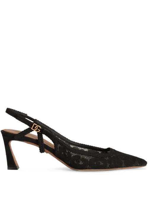 Escarpins à dentelle appliquée - Dolce & Gabbana - Modalova