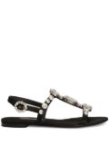 Dolce & Gabbana crystal-embellished sandals - Black