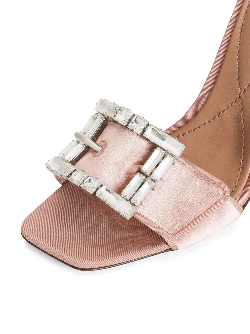 Dolce & Gabbana crystal-buckle sandals Pink