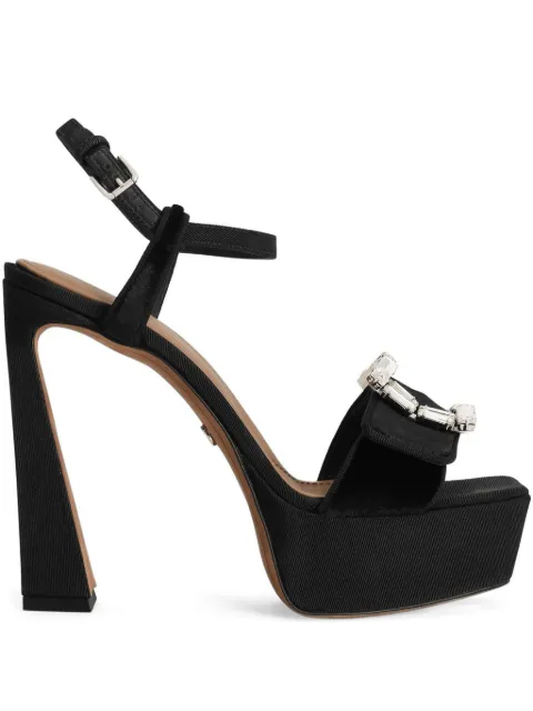 Dolce & Gabbana crystal-buckle sandals