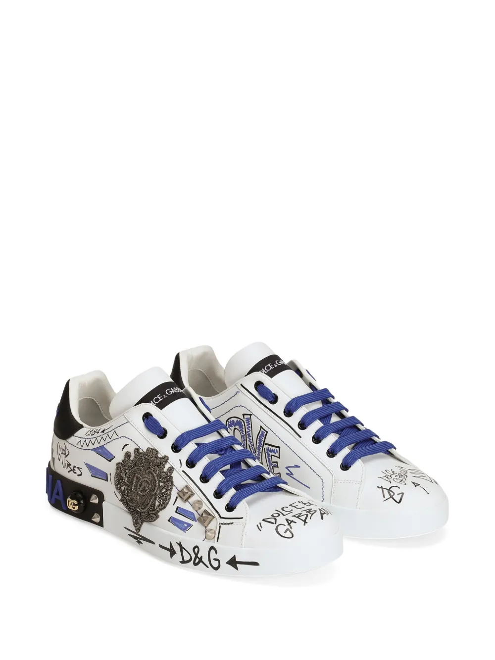 Dolce & Gabbana Sneakers met logoprint - Wit