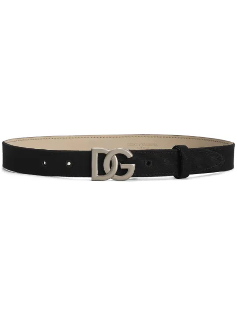 Dolce & Gabbana Kids logo-buckle belt