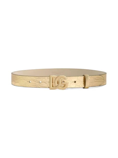Dolce & Gabbana Kids logo-buckle belt