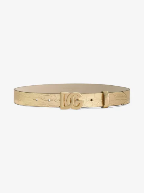 Dolce & Gabbana Kids logo-buckle belt