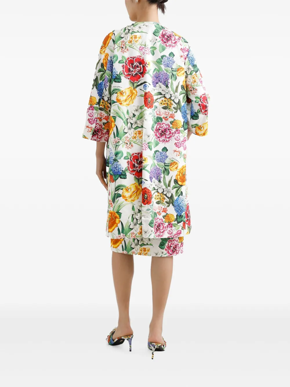 Dolce & Gabbana Jas met bloemenprint Wit