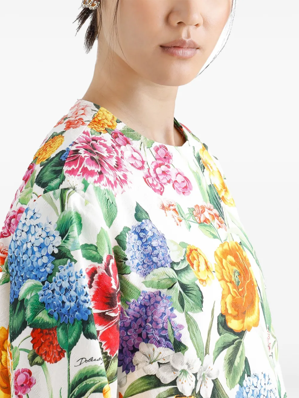 Dolce & Gabbana Jas met bloemenprint Wit