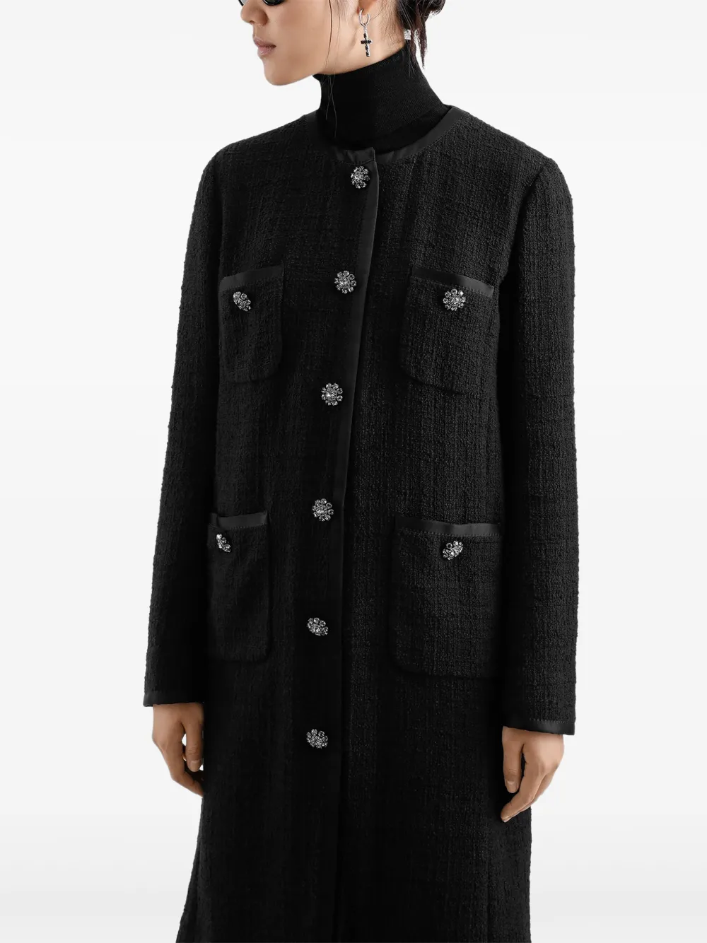 Dolce & Gabbana Tweed jas Zwart