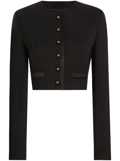 Veste à coupe crop - Dolce & Gabbana - Modalova