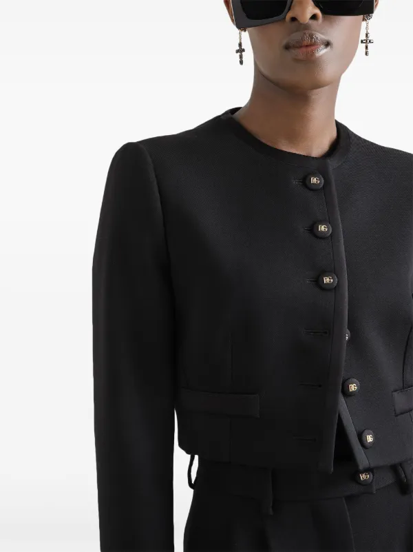 Dolce & Gabbana クロップド ジャケット | ブラック | FARFETCH JP