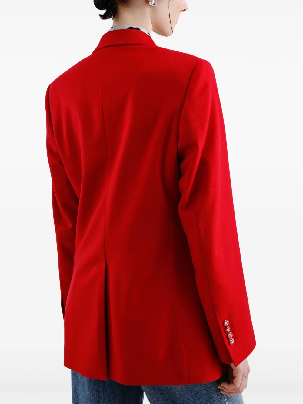 Dolce & Gabbana Blazer met dubbele rij knopen Rood