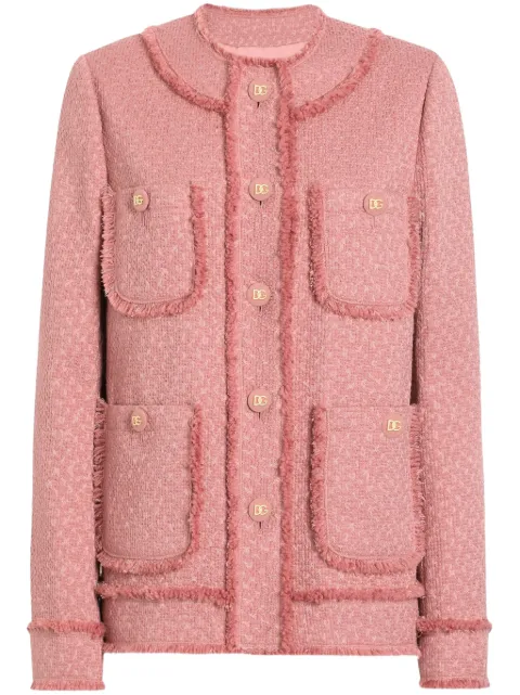 Dolce & Gabbana single-breasted tweed jacket
