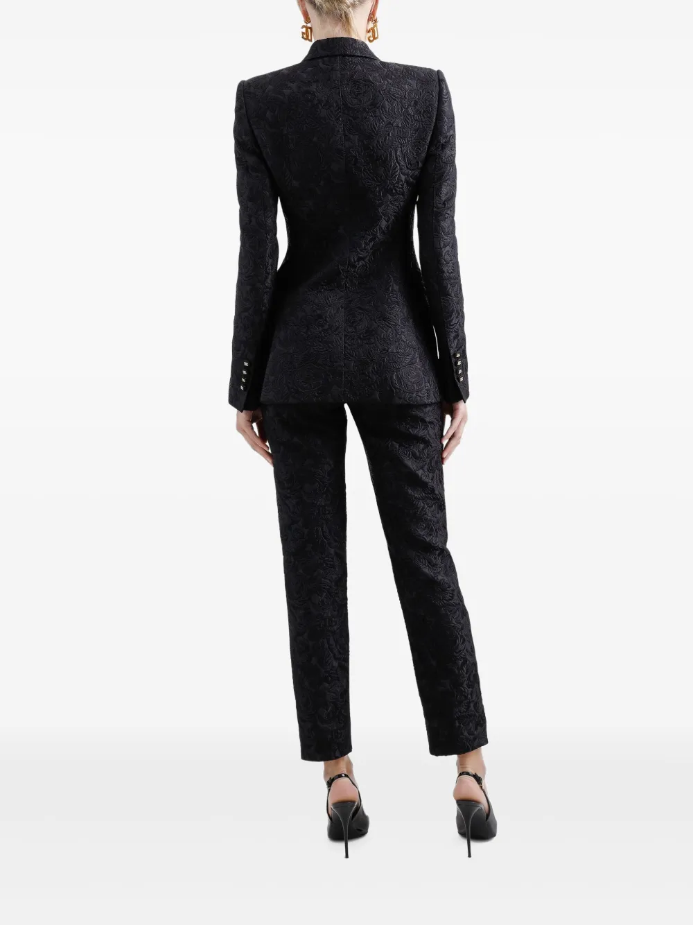 Dolce & Gabbana Blazer met enkele rij knopen Zwart