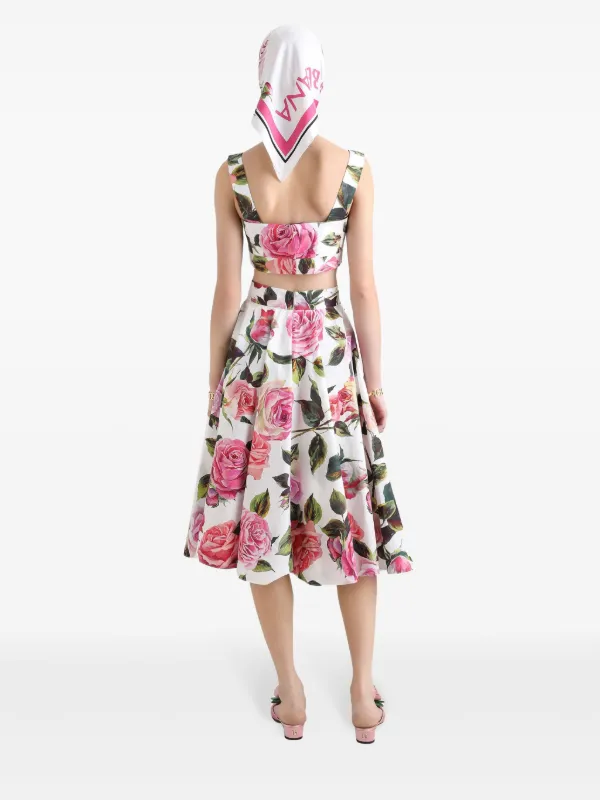 Dolce & Gabbana フローラル スカート ホワイト Dolce & Gabbana フローラル スカート | ホワイト | FARFETCH JP