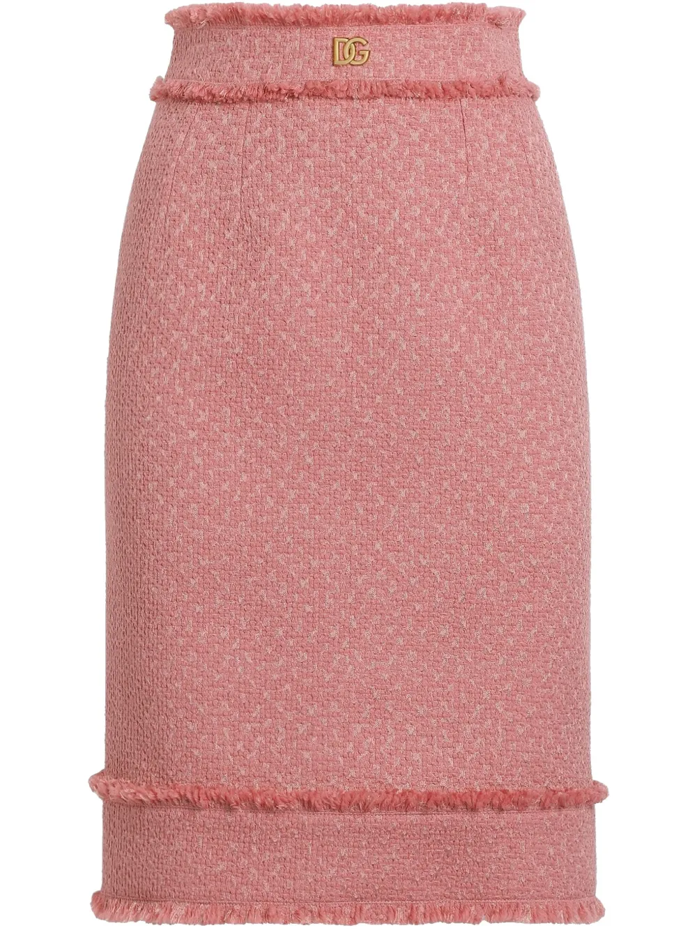 Dolce & Gabbana Rok met logoplakkaat Roze