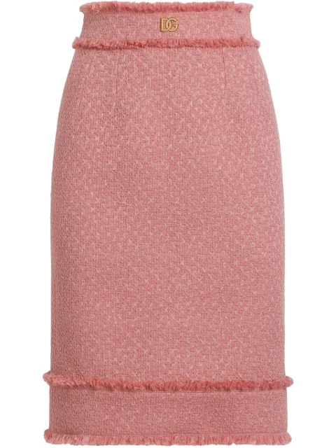 Dolce & Gabbana logo plaque skirt 