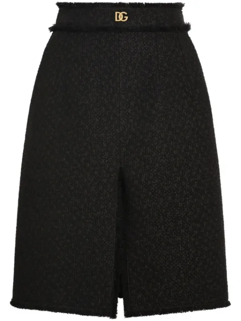 Dolce & Gabbana tweed midi skirt